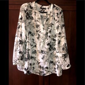 2xl apt 9 sheer women’s blouse I floral print